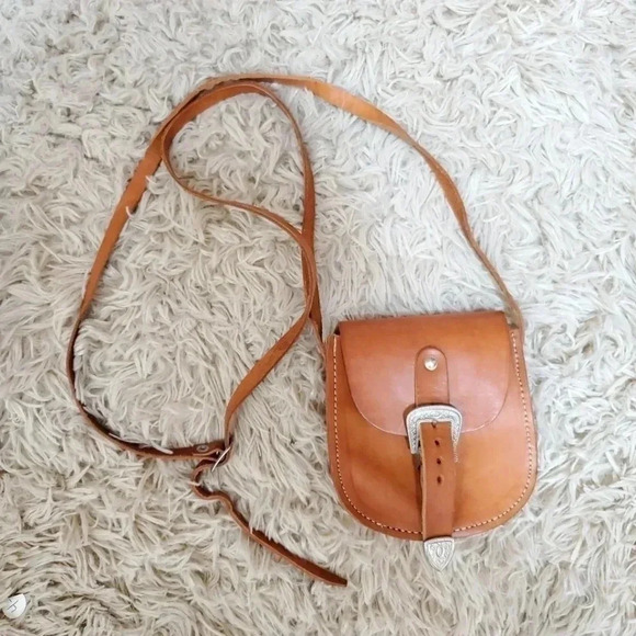 Tooled Leather mini Crossbody bag - Picture 7 of 13